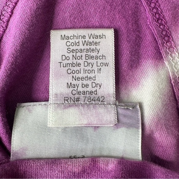 Soft Surroundings Set-Sail Purple Tie Dye Topper Cardigan. Size Small - Picture 5 of 5